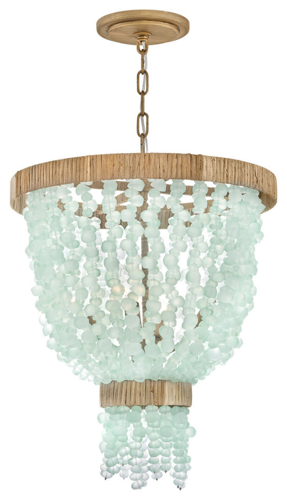 Fredrick Ramond FR30204 Dune 4 Light 18"W Beaded Waterfall - Burnished Gold