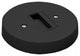 WAC Lighting Monopoint Canopy for Track Fixture, Black, L Track