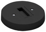 WAC Lighting Monopoint Canopy for Track Fixture, Black, L Track