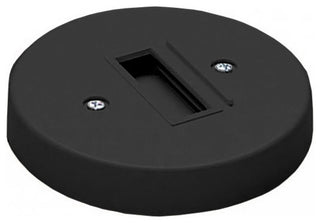 WAC Lighting Monopoint Canopy for Track Fixture, Black, L Track