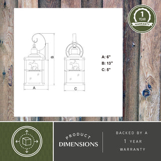 Trail 5" Horse Outdoor Wall Light Burnished Bronze