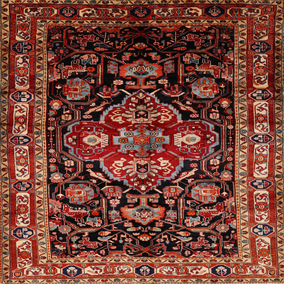 Ahgly Company Indoor Square Traditional Area Rugs, 5' Square