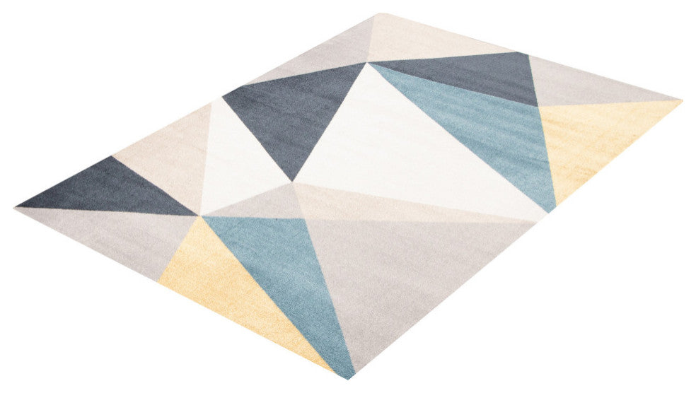 Aqua Gemma Area Rug, Multi Color, 6'x9'