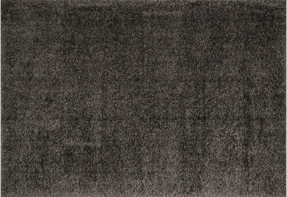Soft Voluminous Pile Kayla Shag Area Rug, Gray, 5'0"x7'6"