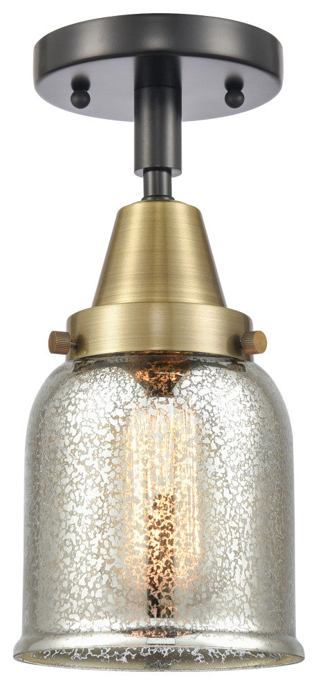 Innovations Lighting 447-1C-BAB-G58-LED Small Bell 1 Light 5" Flush Mount