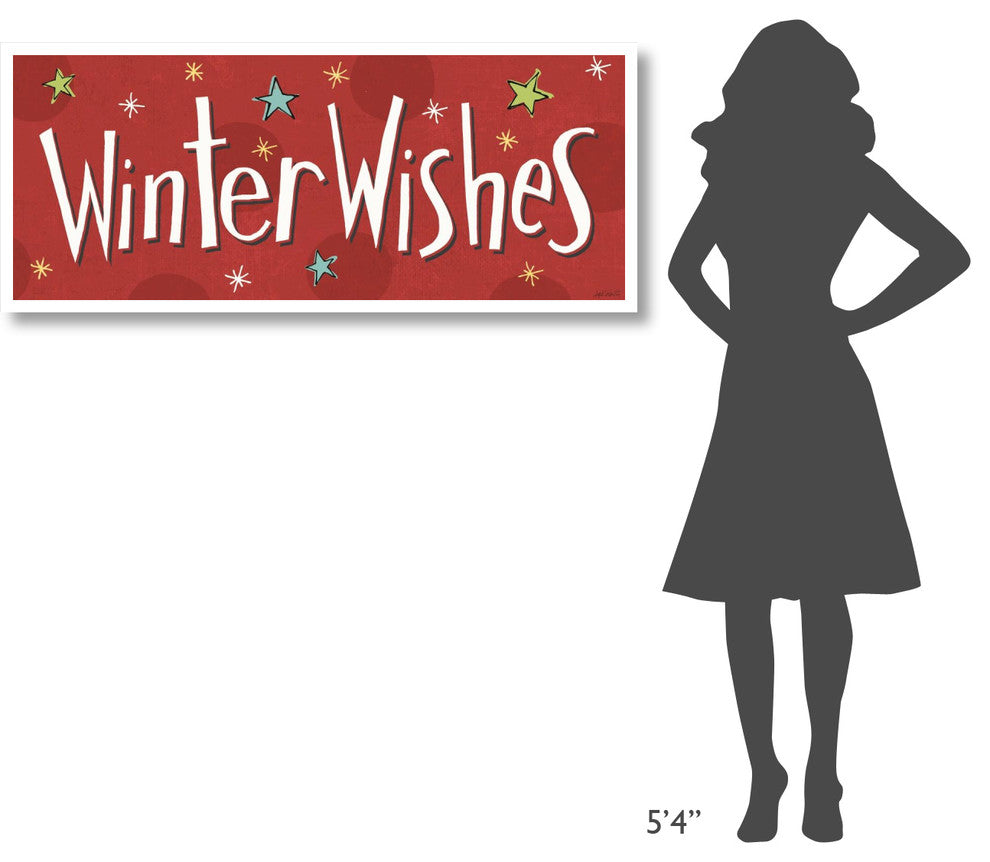 "Whimsy Winterland VIII" Digital Paper Print by Anne Tavoletti, 52"x22"