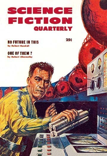 Science Fiction Quarterly: Setting Explosives - Framed Paper Poster 20" x 30"