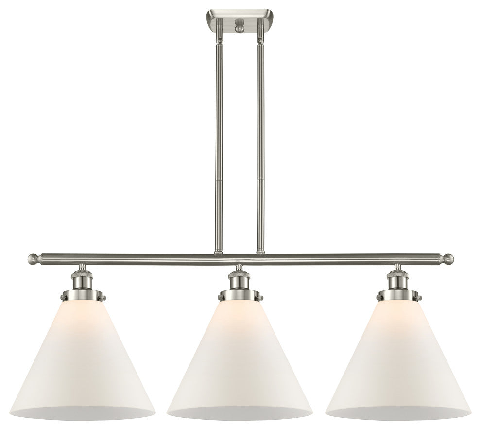 Innovations 916-3I-SN-G41-L Cone 12" 3 Light Island Light, Brushed Satin Nickel