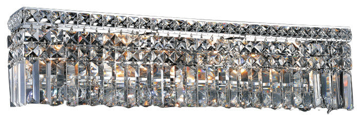 Colosseum 6 Light Vanity Light With Chrome Finish
