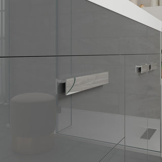 Eviva Lugano 60" Gray Modern Double Sink Bathroom Vanity With White Top