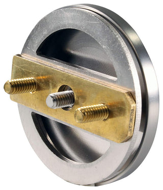 Wing Nut Large Kitchen Strainer With InSinkErator Disposal Flange & Stopper, Satin Nickel