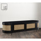 Loft Lyfe Darrius Console, Storage, 2-Door, 70.8Lx17.7Wx18H, Black
