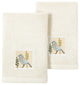 Linum Home Textiles 100% Turkish Cotton BELINDA 2PC Emb Fingertip Towel Set