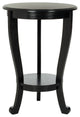 Safavieh Mary Pedestal Side Table, Distressed Black