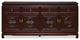 Dark Cherry Elmwood Chinese Longevity Sideboard