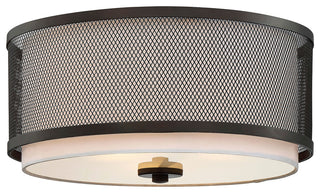 3-Light Flush Mount, Oil Rubbed Bronze