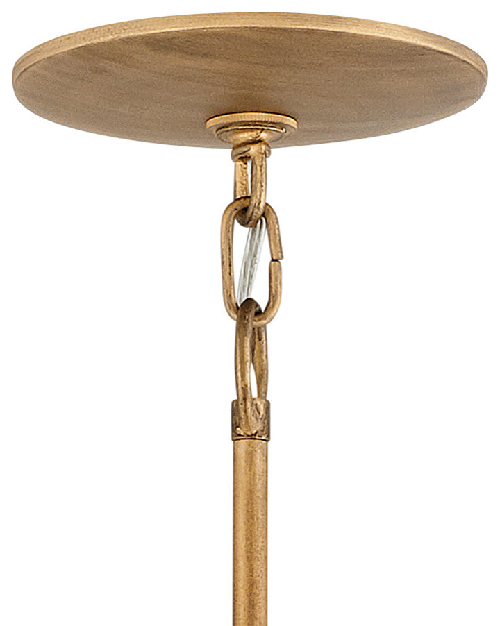 Hinkley 20" Flora Convertible Semi-Flush Ceiling Light, Burnished Gold