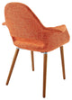 Modern Contemporary Kitchen Dining Armchair Set of 4 Orange