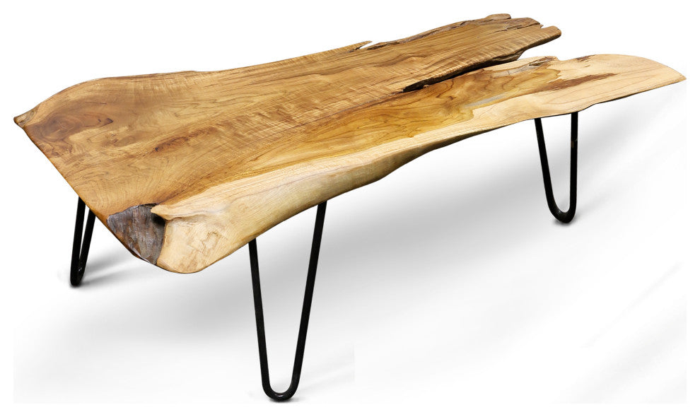 Badang Carving Coffee Table, Natural Lacquer