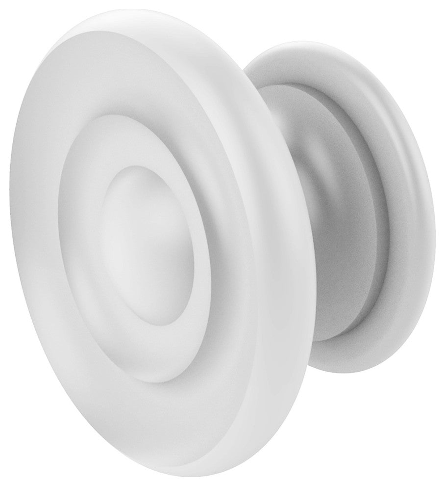 Designer Cabinet Knob, Matte White