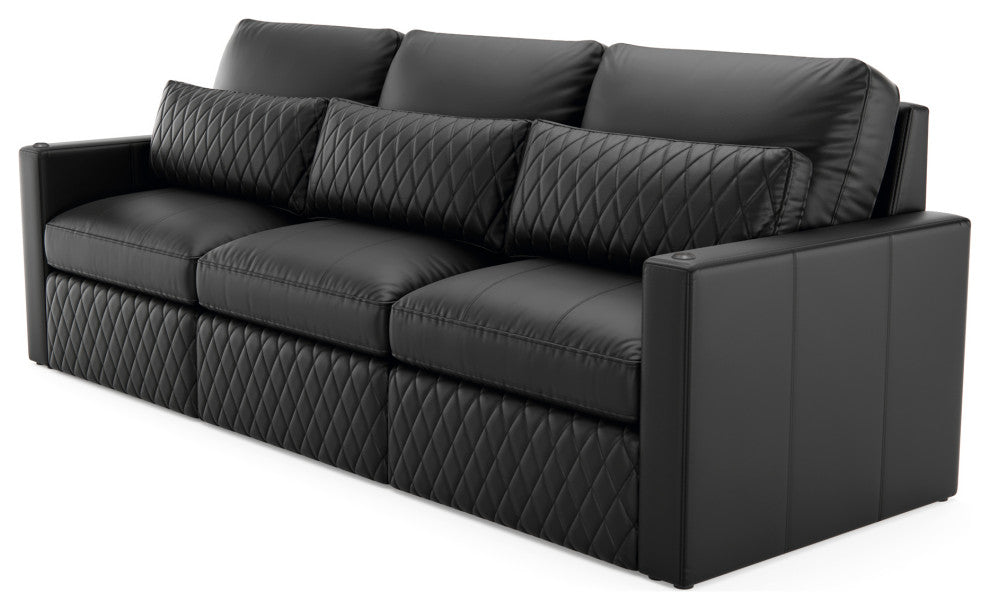Seatcraft Diamante, Black, 3-Piece Sofa
