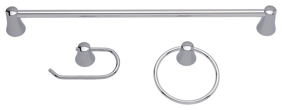 Column Bathroom Accessory Kit, Polished