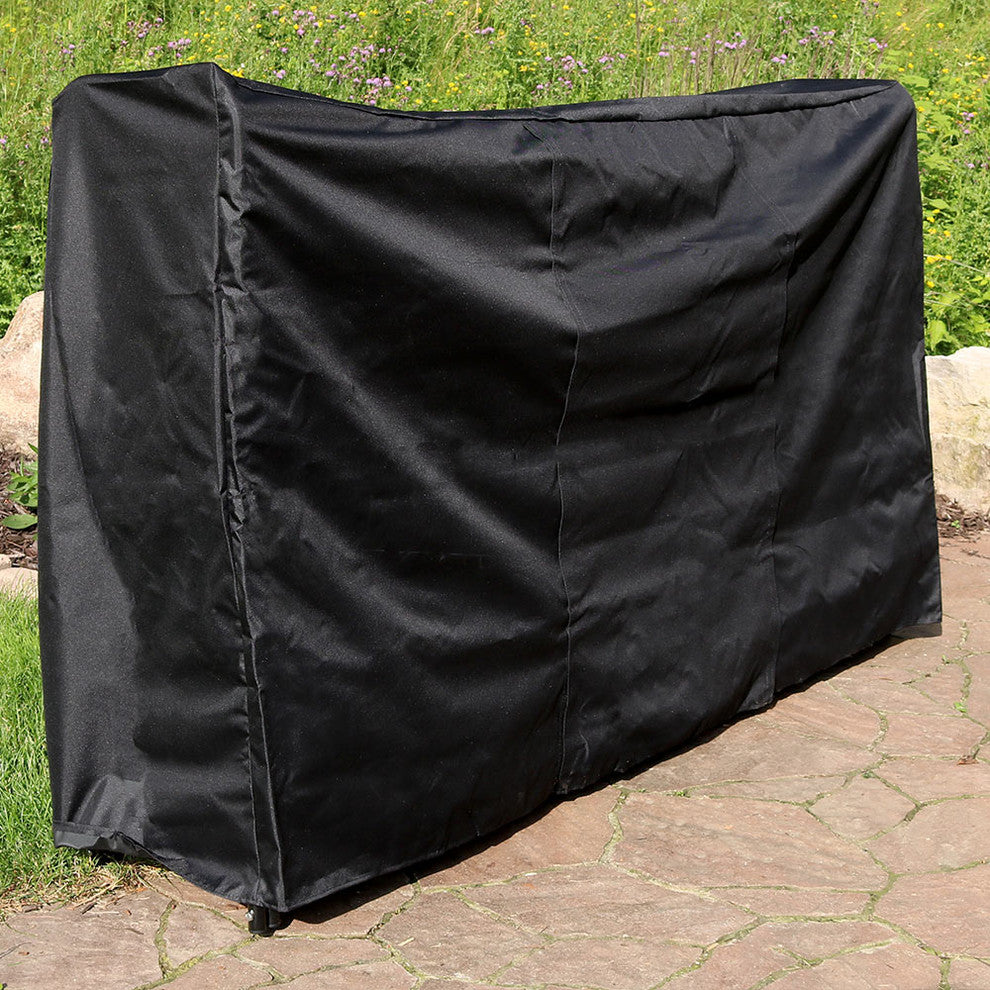 Sunnydaze Outdoor Waterproof Heavy-Duty Firewood Log Rack Cover - 6-Foot