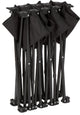 Portable 4-Seater Folding Team Sports Sideline Bench Black