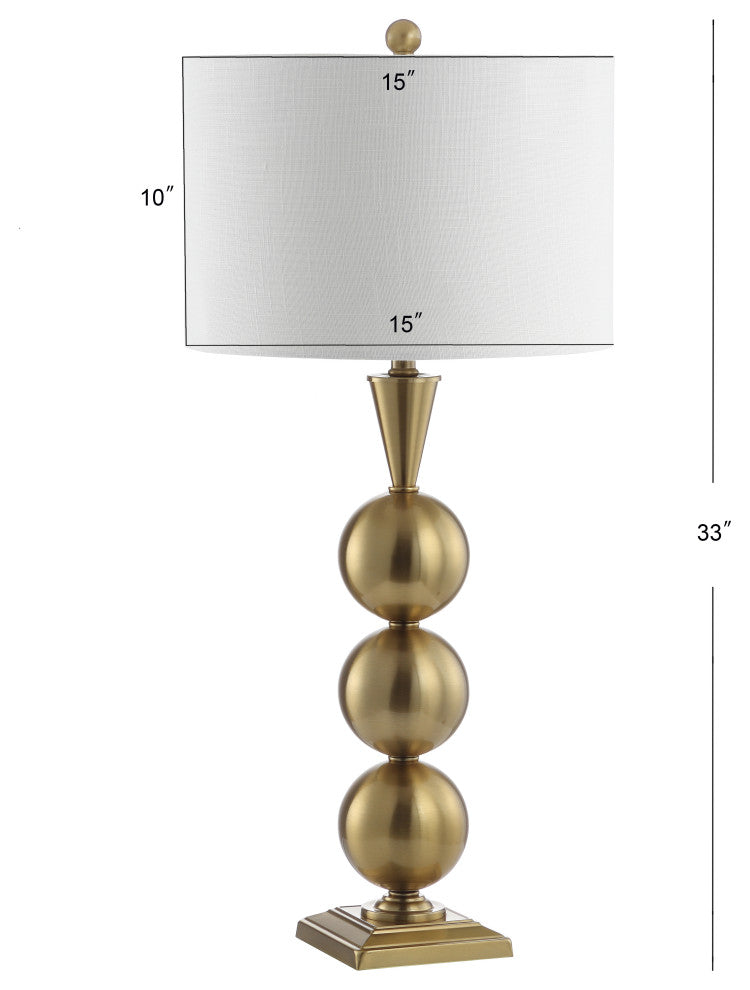 Mackenzie 33" Metal Table Lamp, Brass