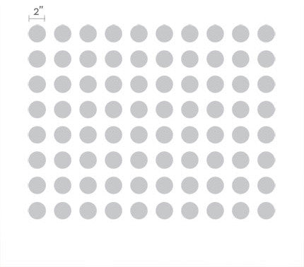 Small Polka Dots Wall Decal, White