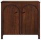 Appia 2-Door Arched Door Storage Cabinet - Walnut