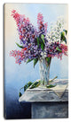 "Lilac Bouquet" Floral Digital Art Canvas Print