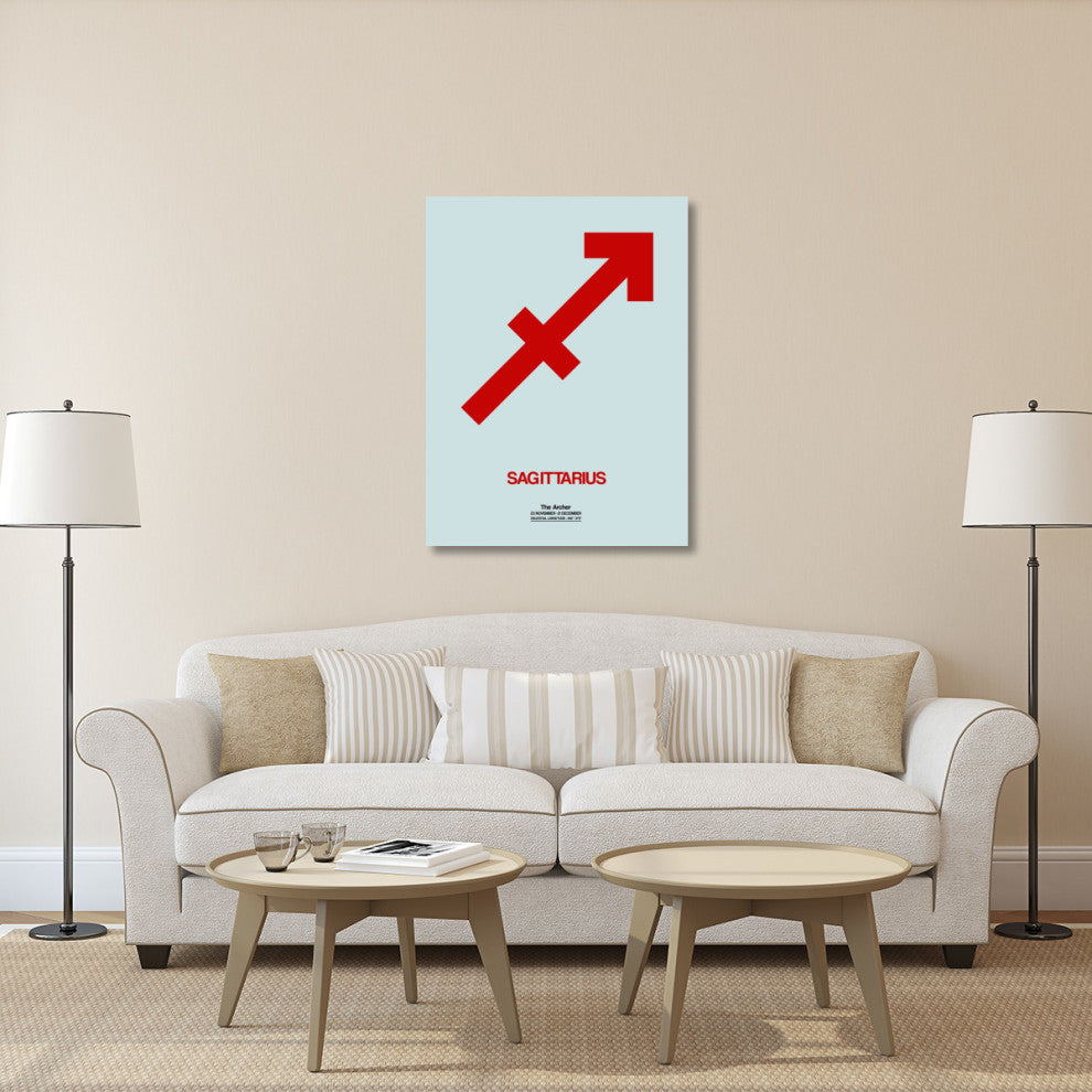 "Sagittarius Zodiac Sign Red" Fine Art Print