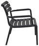 Paris Outdoor Club Lounge Chair Black