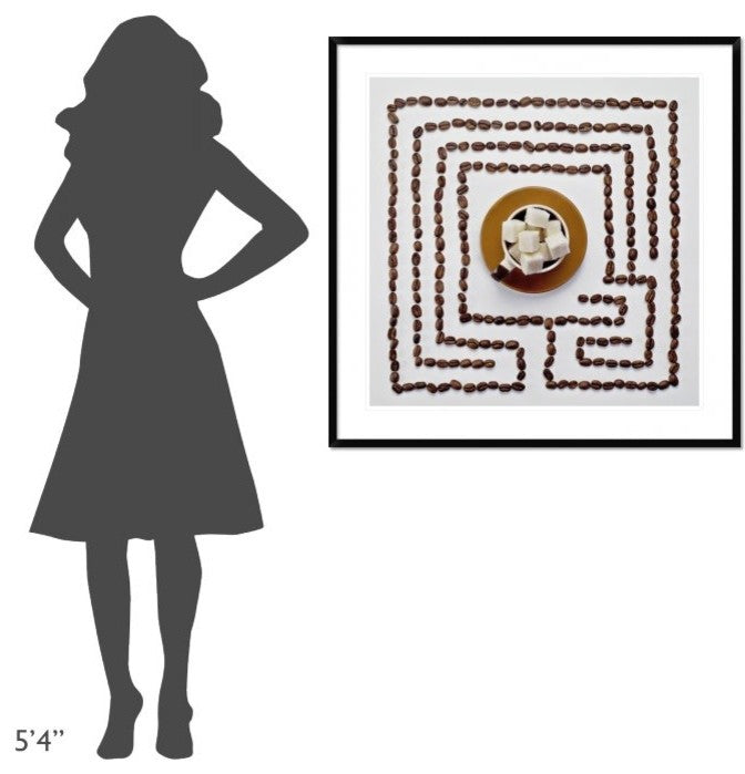 "Morning Coffee" Framed Digital Print by Dina Belenko, 38"x38"