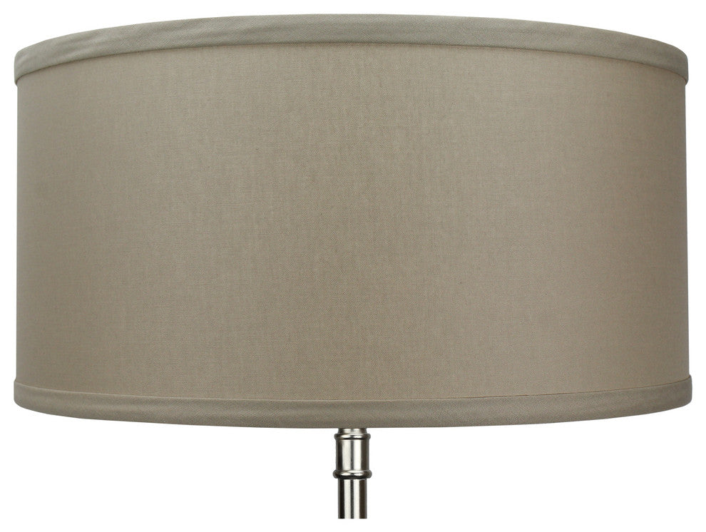 Fenchel Shades, 14"x14"x7" Spider Attachment Drum Lamp Shade, Linen