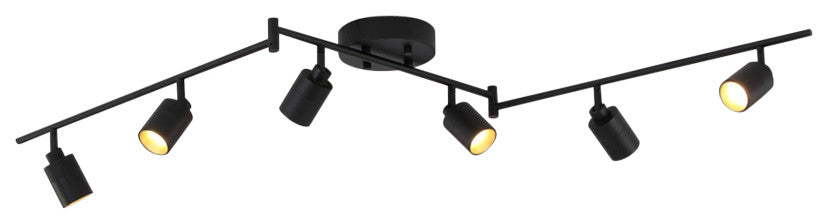 VidaLite Shura, 6 Head Swivel, Black