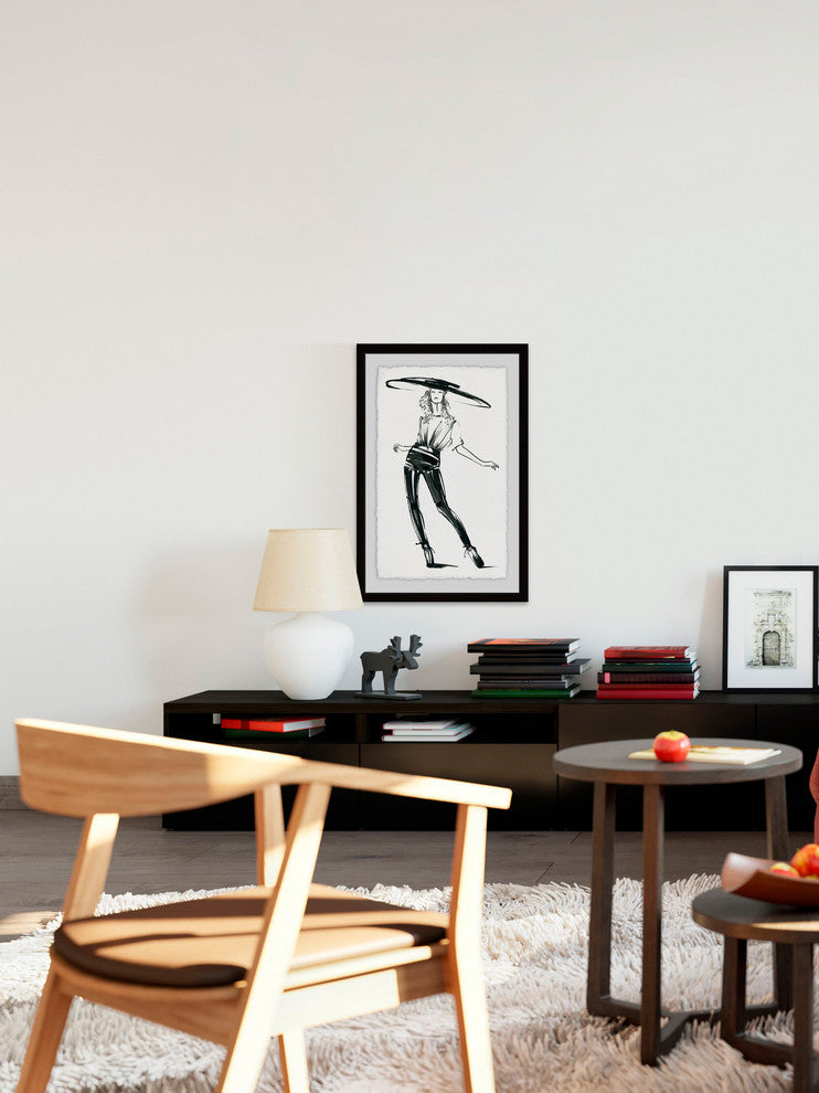 "Asian Fashion" Framed Painting Print, 24"x36"