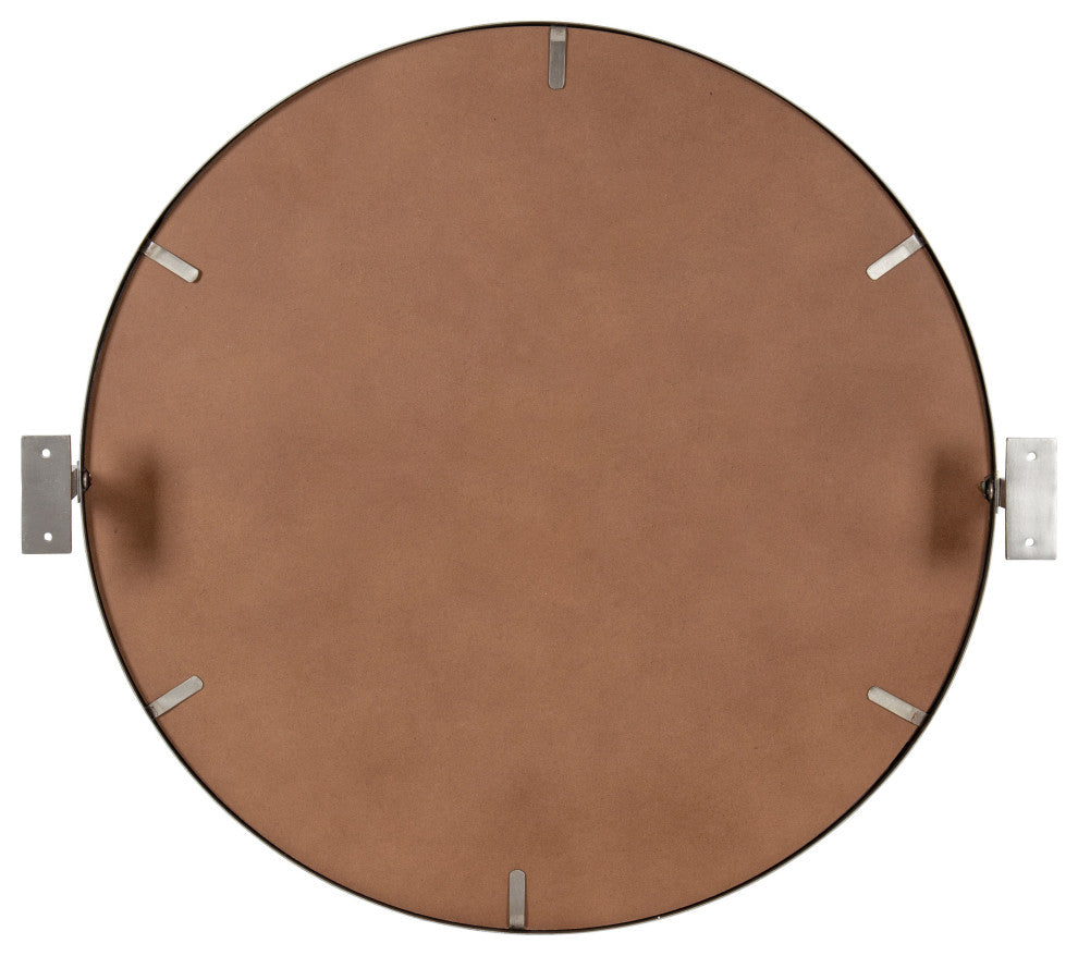 Taurus Pivot Wall Mirror, Silver 26x24