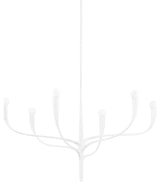 Hudson Valley Lighting 9606 Labra 6 Light 37"W Chandelier - White Plaster
