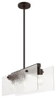 Livex Lighting Ashcroft 3 Light Bronze Linear Chandelier