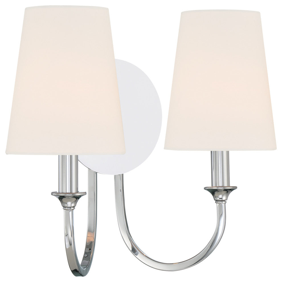 Payton 2 Light Polished Chrome Wall Mount