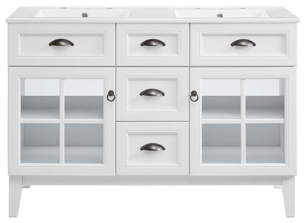 Modway Isle 48" Double Bathroom Vanity Cabinet