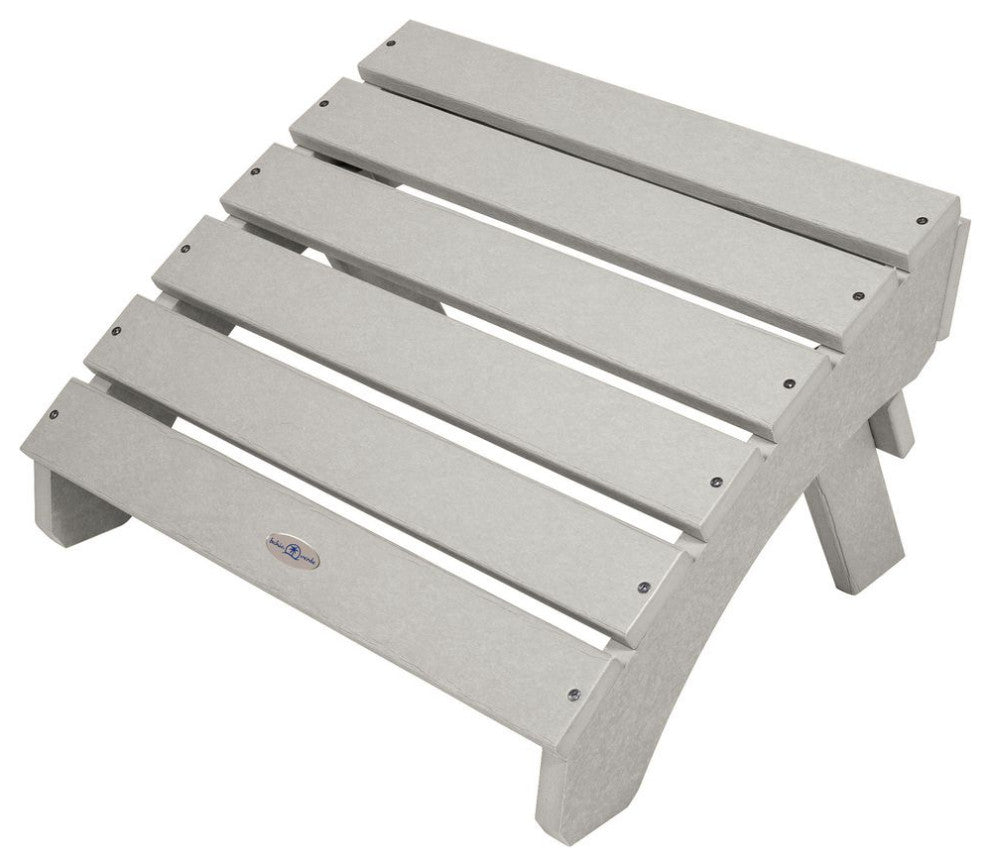 Folding Adirondack Ottoman, Cove Gray
