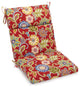 18"X38" Spun Polyester Patterned Outdoor Squared Chair Cushion, Alenia Pompeii