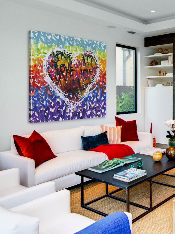 "Loveplicity" Painting Print on Wrapped Canvas, 48x48