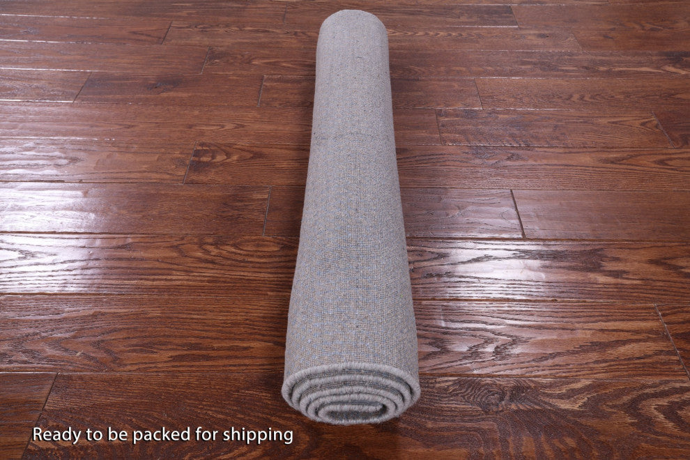 3' 0" X 5' 1" Wool and Silk Savannah Grass Handmade Rug Q11517