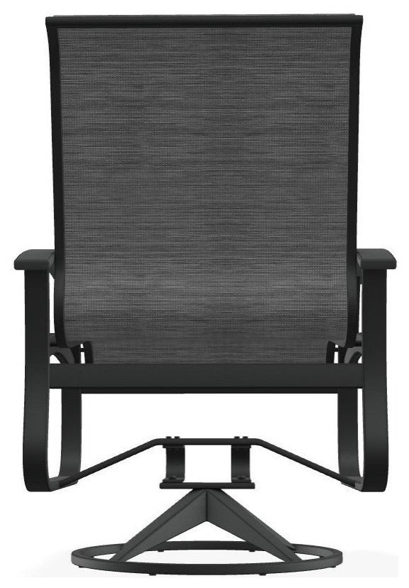 Belle Isle Sling Outdoor Swivel Rocker, Augustine Fennel/Graphite
