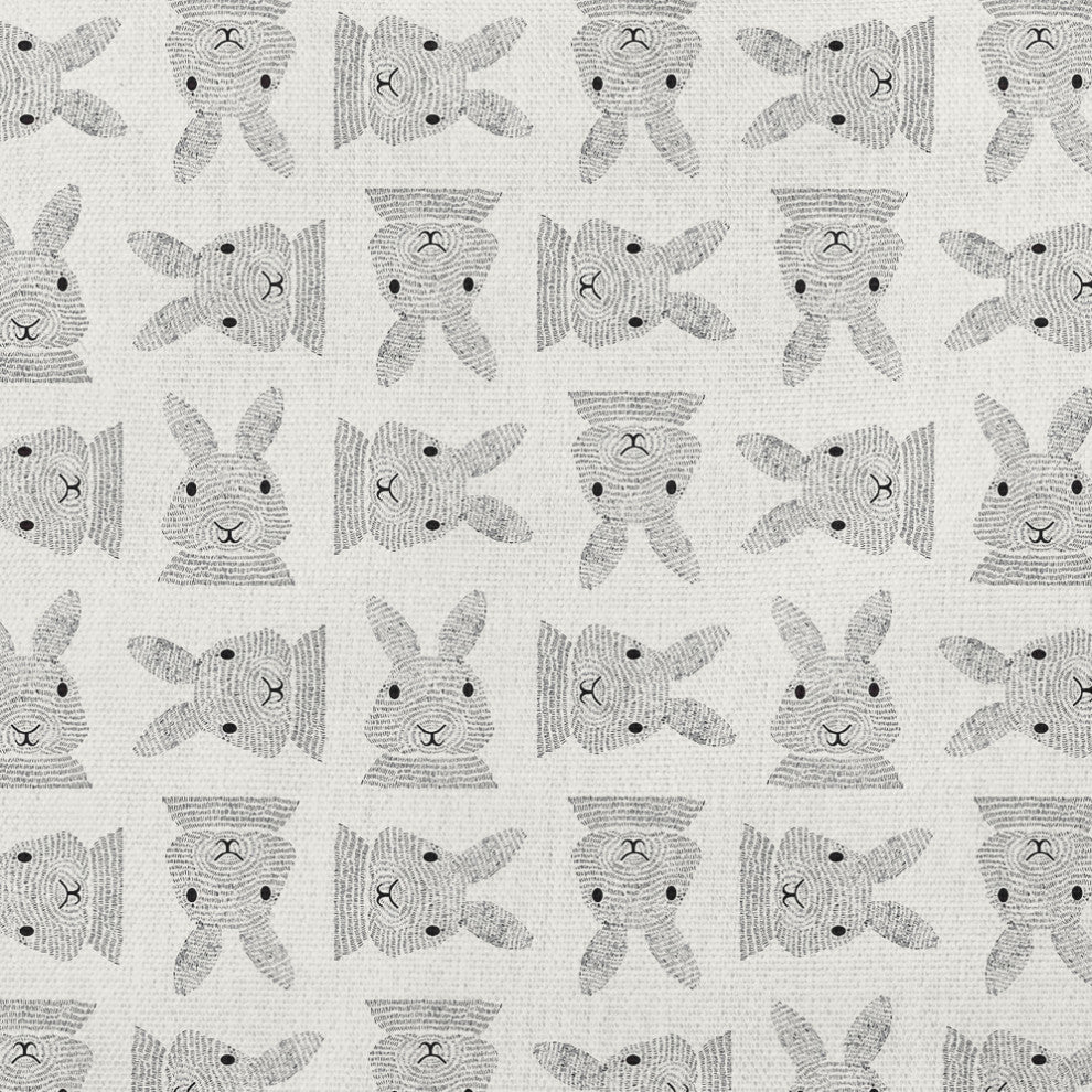 Criss Cross Bunnies Easter Decorative Throw Pillow, Whisper White, 26x26"