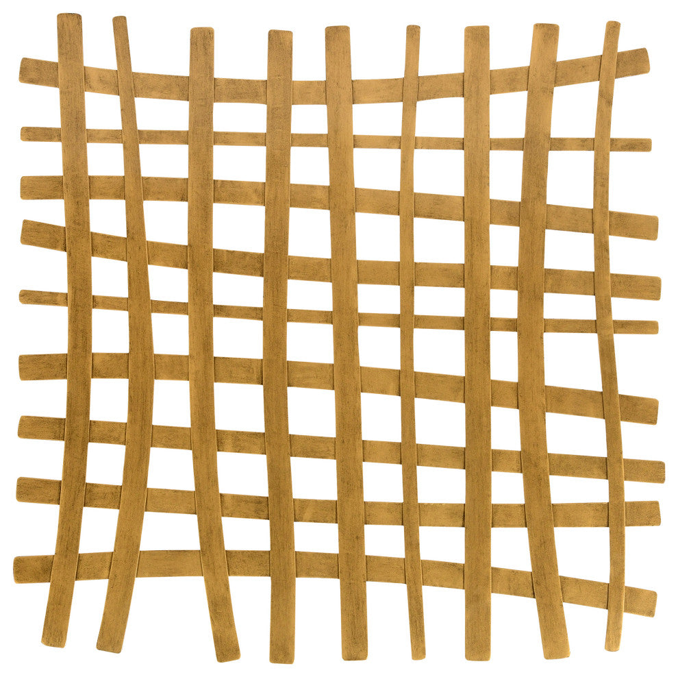 Uttermost 04333 Gridlines Gold Metal Wall Decor